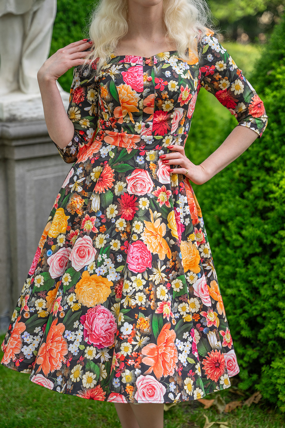 Cassidy Floral Swing Dress